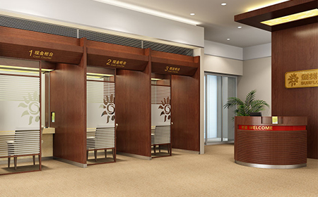 招商银行业务受理台